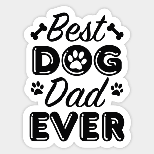 Best Dog Dad Ever Sticker